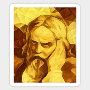 Snorri Sturluson Golden Portrait | Snorri Sturluson Artwork 9 Magnet